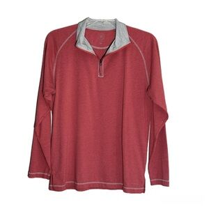 J.L. Powell Quarter Zip Men Long Sleeve Size M